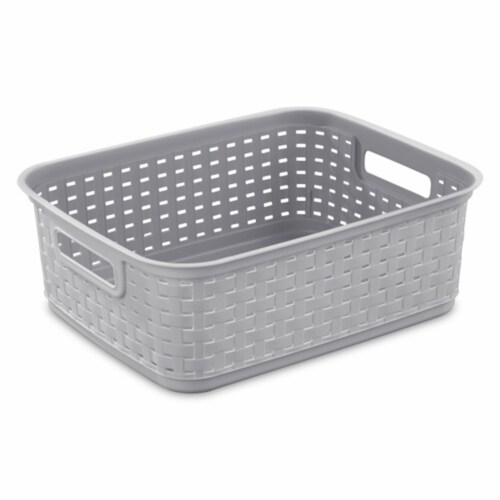 Sterilite White Small Ultra Basket Durable Plastic Storage