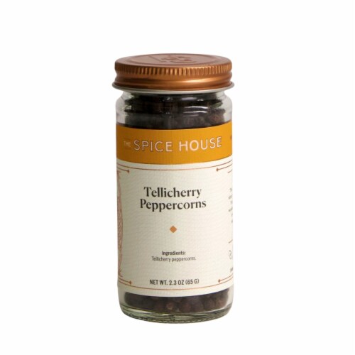 The Spice House Whole Tellicherry Peppercorns Perspective: front