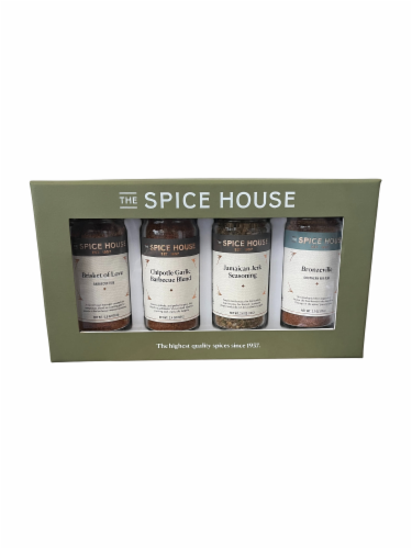 The Spice House BBQ Jar Gift Box Perspective: front
