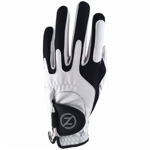 Zero Friction Men's Performance Universal Fit Left Hand Golf Glove - White Perspective: front