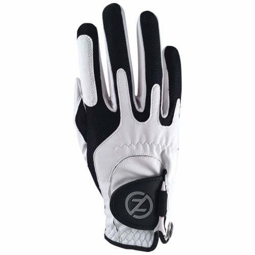 Zero Friction Men's Performance Universal Fit Right Hand Golf Glove - White Perspective: front