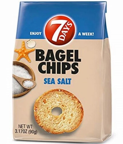 7 Days Bagel Chips Sea Salt Perspective: front