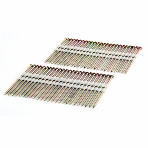 3 In. Coated - Plastic Collated -Smooth Shank -Brite .120 In. 2K Color
