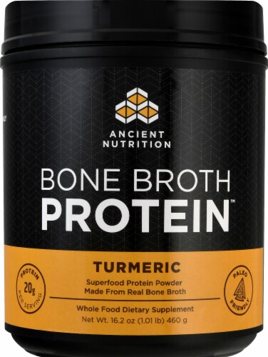 Ancient Nutrition Bone Broth Protein Turmeric Perspective: front