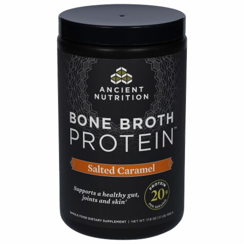 Ancient Nutrition Bone Broth Protein™ Salted Caramel Perspective: front
