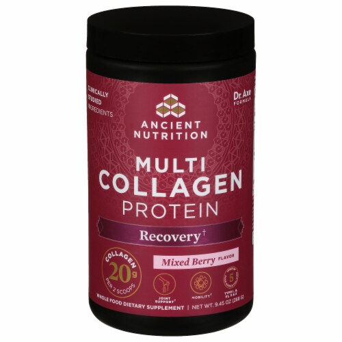 Ancient Nutrition Rest + Recovery Multi Collagen Protein Perspective: front