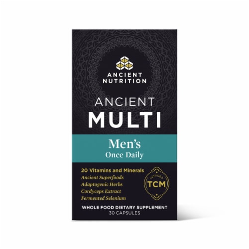 Ancient Nutrition Men's Once Daily Vitamin Capsules Perspective: front