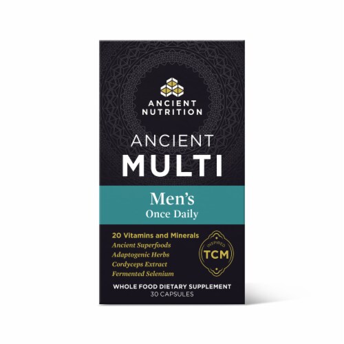 Ancient Nutrition Men's Once Daily Vitamin Capsules Perspective: front