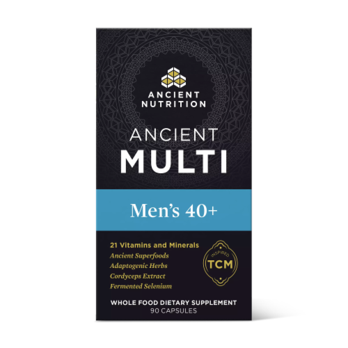Ancient Nutrition Ancient Multi's Men's 40 Multivitamin Capsules Perspective: front