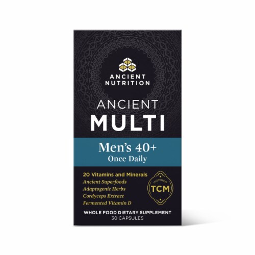 Ancient Nutrition Men’s 40+ Once Daily Vitamin Capsules Perspective: front