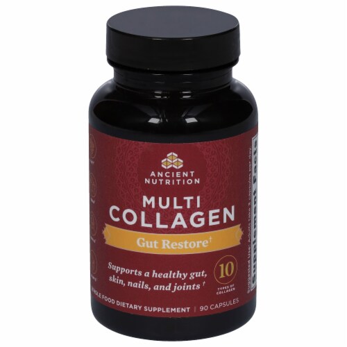 Ancient Nutrition Multi Collagen Protein Gut Restore Capsules Perspective: front