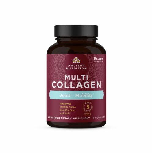 Ancient Nutrition Multi Collagen Protein Joint + Mobility Capsules Perspective: front