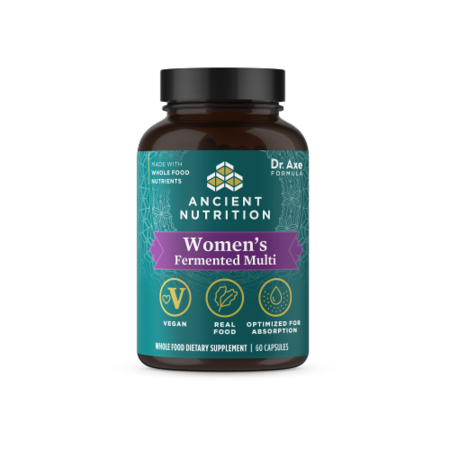 Ancient Nutrition Women's Fermented Multivitamin Capsules Perspective: front