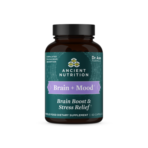 Ancient Nutrition Brain + Mood Support Supplement Perspective: front