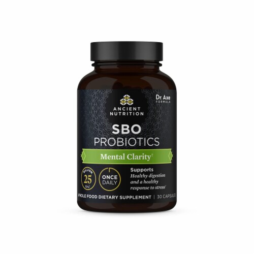 Ancient Nutrition Mental Clarity Once Daily Probiotics Perspective: front