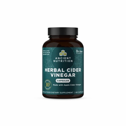 Ancient Nutrition Herbal Cider Vinegar Capsule Perspective: front