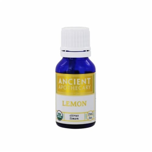 Ancient Apothecary Organic Essential Lemon Oil Perspective: front