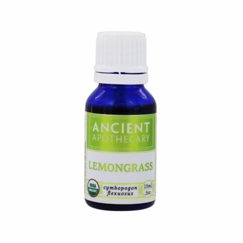 Ancient Apothecary Organic Essential Lemongrass Oil Perspective: front