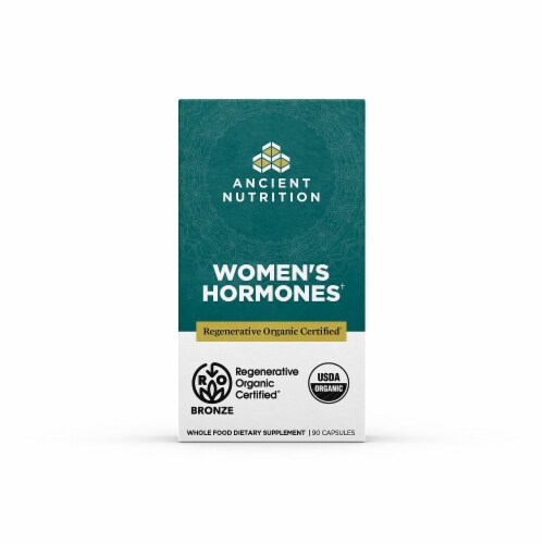 Ancient Nutrition Women's Hormones Capsules Perspective: front