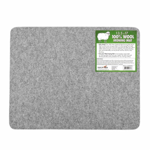 13.5 x17  Precision Quilting Tools Wool Ironing Mat for Quilting Perspective: front