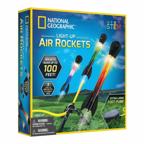 National Geographic Light Up Air Rocket Kit Perspective: front