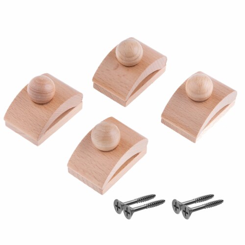 Precision Quilting Tools Light Wooden Clamp Wall Hangers - 4 Small Clips &  Screws, 1.18 H 9.25 L 2.76 W - Fred Meyer