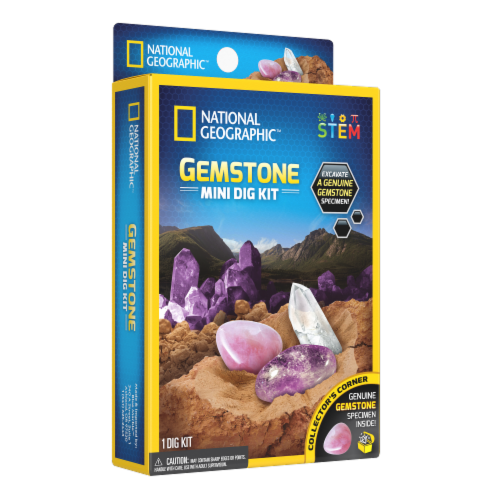 National Geographic Mini Gemstone Dig Kit Perspective: front