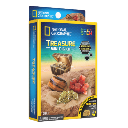 National Geographic™ Treasure Mini Dig Kit Perspective: front