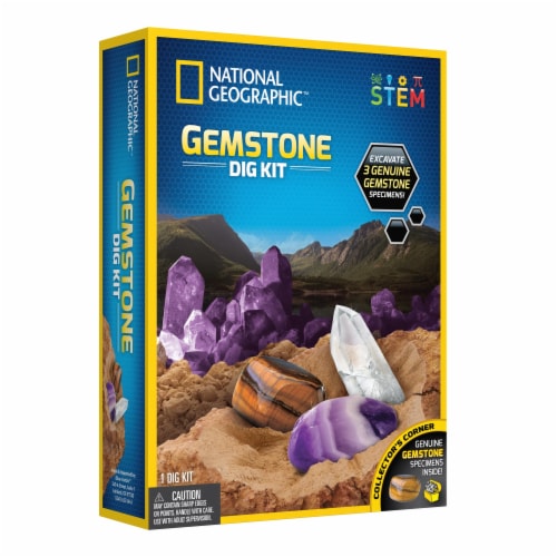National Geographic Gemstone Dig Kit Perspective: front