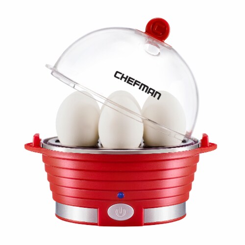 Chefman Electric Egg Cooker Boiler - Red, 1 ct - Fry's Food Stores