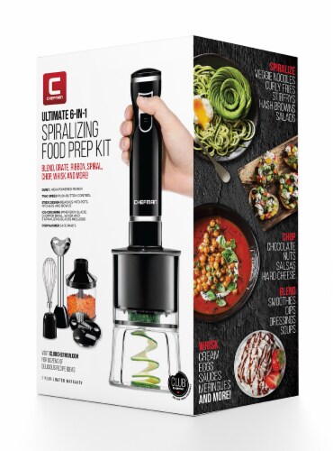 Classic Cuisine 82-KIT1120 Immersion Blender-4-In-1 6 Speed Hand Mixer Set Whisk - 32 oz