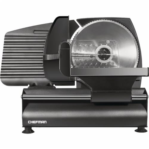 Chefman Stainless Steel DieCast Electric Deli & Food Slicer Black, 1