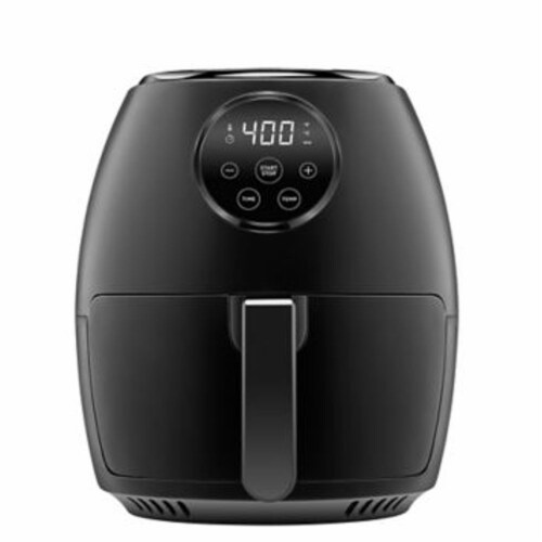 Chefman Digital 3.5 Liter Air Fryer with Flat Basket in Black 3.7 Qt QFC