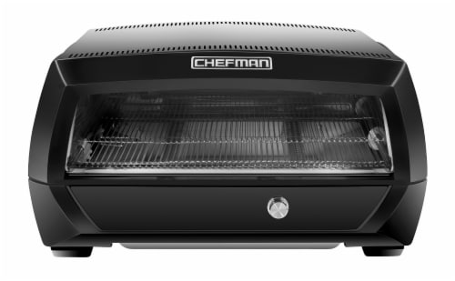 Chefman Food Mover Conveyor Toaster Oven - Black Perspective: front