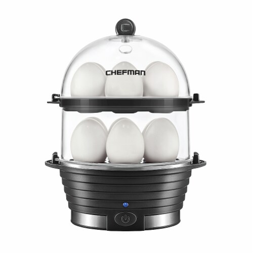 Chefman Electric Double Decker Egg Cooker Boiler - Black, 1 ct - Fry's Food  Stores