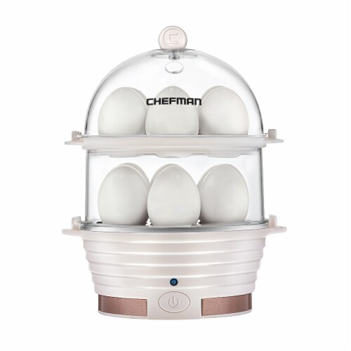 Chefman Electric Double Decker Egg Cooker Boiler - Ivory, 1 ct