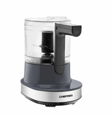 Chefman Stainless Steel Electric Food Processor - Gray Perspective: front