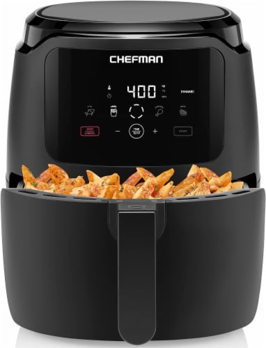 Chefman Digital Air Fryer with Probe - Black 5 qt