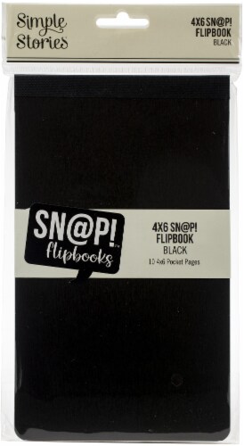 Simple Stories Sn@p! Flipbook 4 X6 -Black Perspective: front