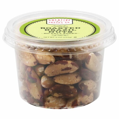 Creative Snacks Co. Roasted No Salt Brazil Nuts Perspective: front