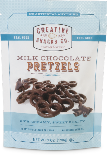 Creative Snacks Co. Milk Chocolate Pretzels Perspective: front