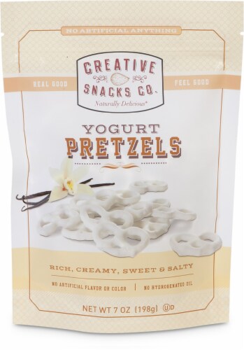 Creative Snacks Co. Yogurt Pretzels Perspective: front