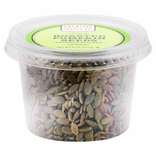 Creative Snacks Co. Roasted Salted Pumpkin Seeds Perspective: front