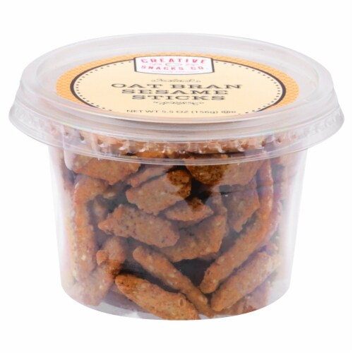 Creative Snacks Co. Oat Bran Sesame Sticks Perspective: front