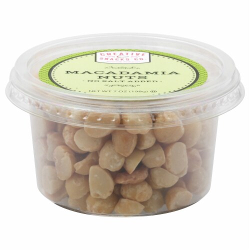 Creative Snacks Co. Roasted No Salt Macadamia Nuts Perspective: front