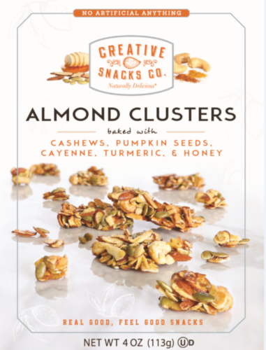 Creative Snacks Co. Almond Clusters Perspective: front