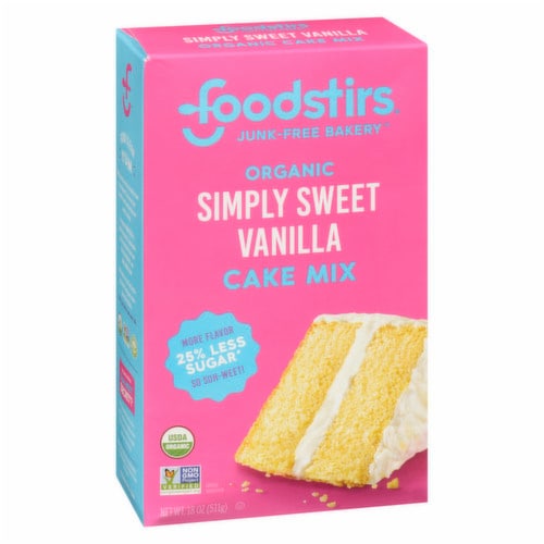Foodstirs Organic Vanilla Cake Mix Perspective: front