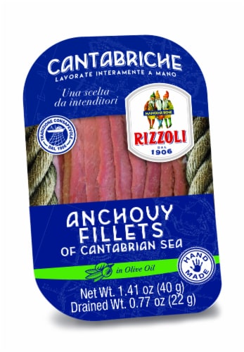 Rizzoli Anchovy Fillets in Olive Oil Perspective: front