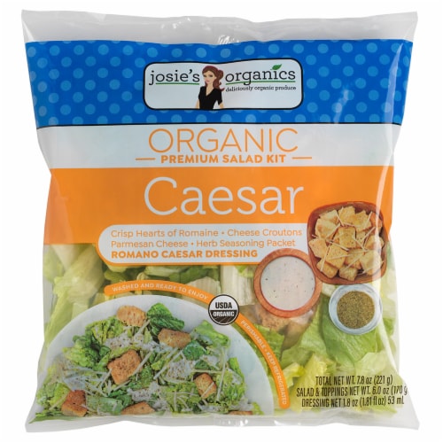 Josie's Organics Ceasar Premium Salad Kit Perspective: front