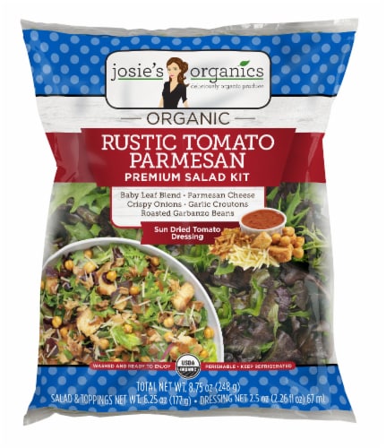 Josie's Organics Rustic Tomato Parmesan Premium Salad Kit Perspective: front
